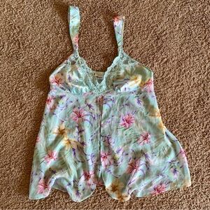 Vintage Floral Lingerie Top